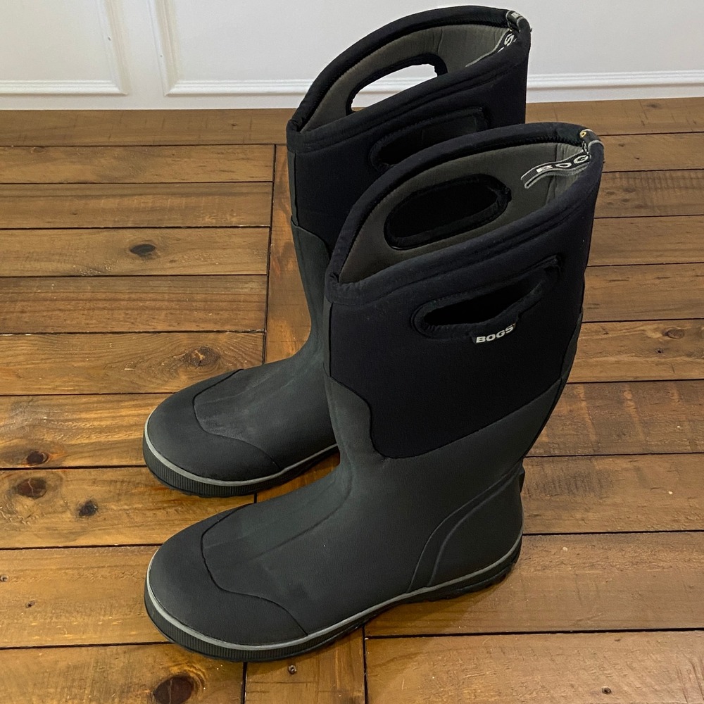 Bogs 15" High Mens Black Waterproof Insulated Winter Rain Boots 51377-001 Sz 11